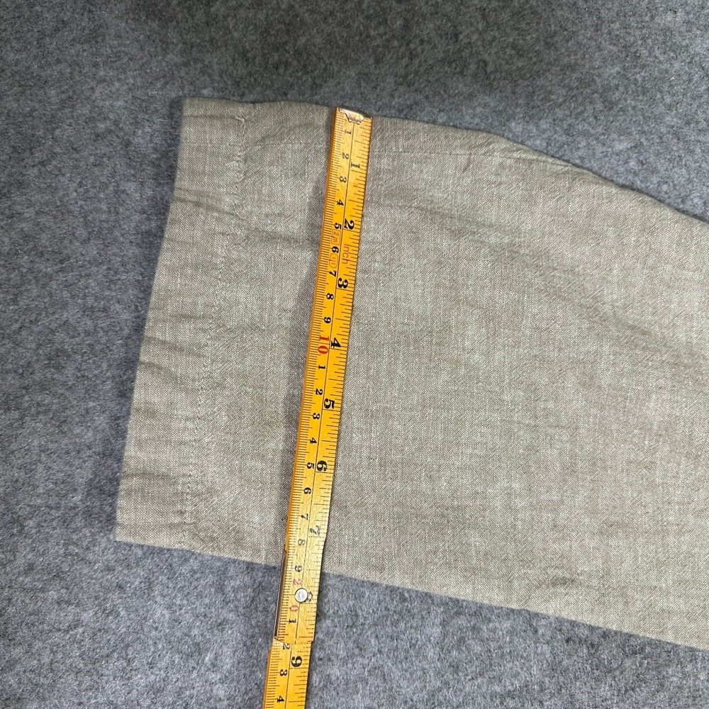 Perry Ellis Drawstring Linen Blend Pants 30x32 Tan Khaki Lightweight Trousers - Picture 6 of 9